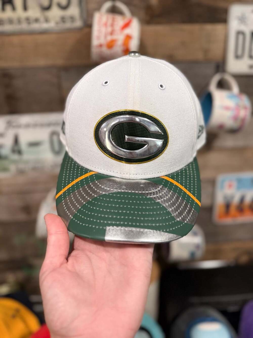 New Era Green Bay Packers 59FIFTY Size 7 1/2 Hat Low Profile
